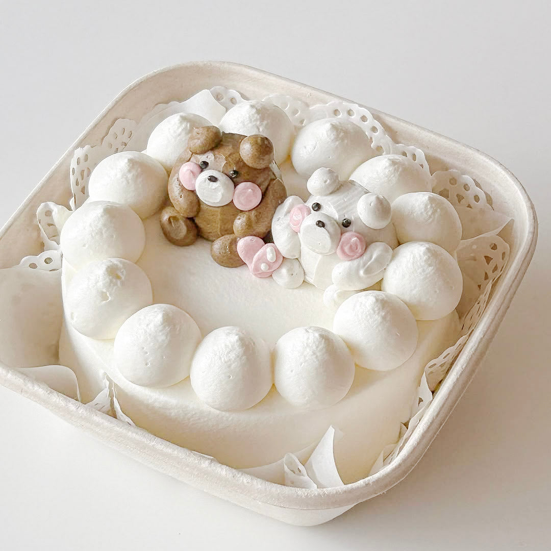 [box cake] 3d cute bears