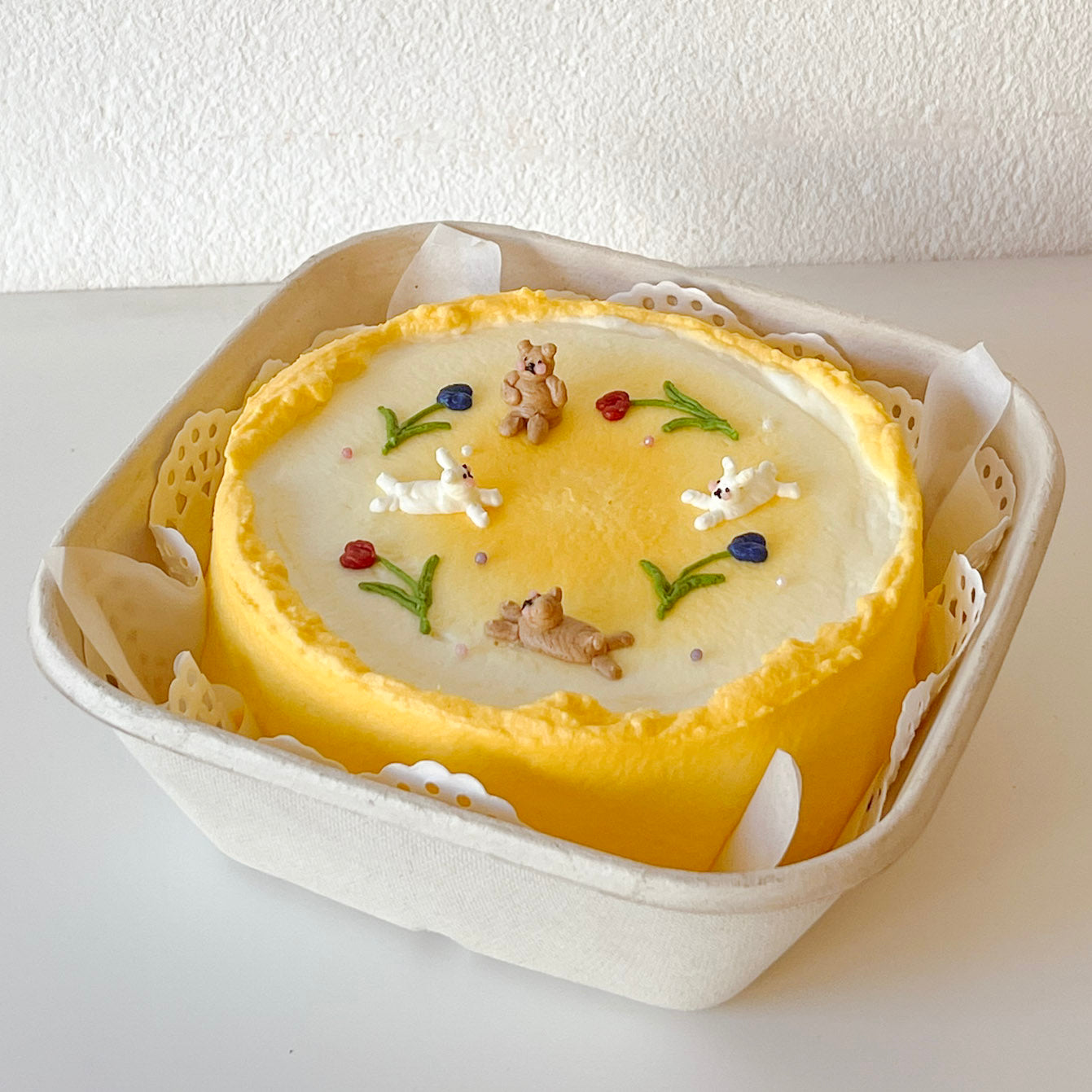 [box cake] yellow vintage