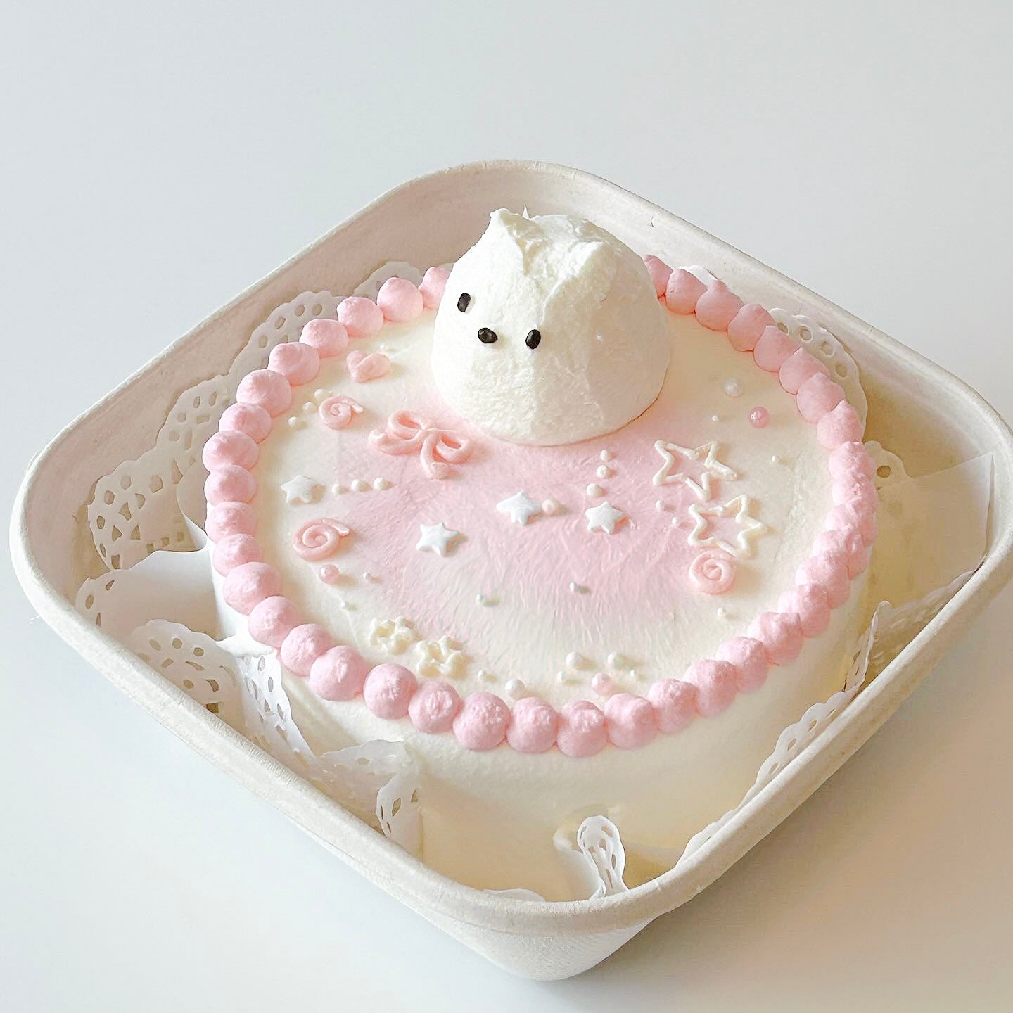 [box cake] cat with doodle