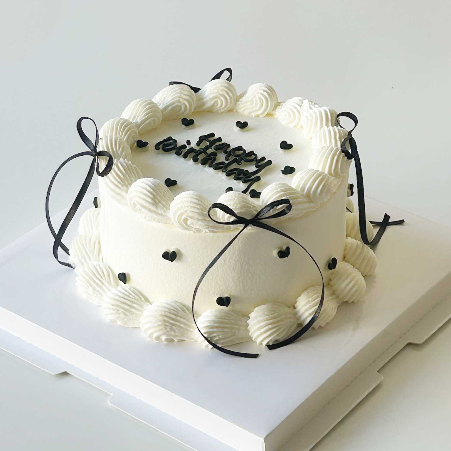 cute ribbon cake
