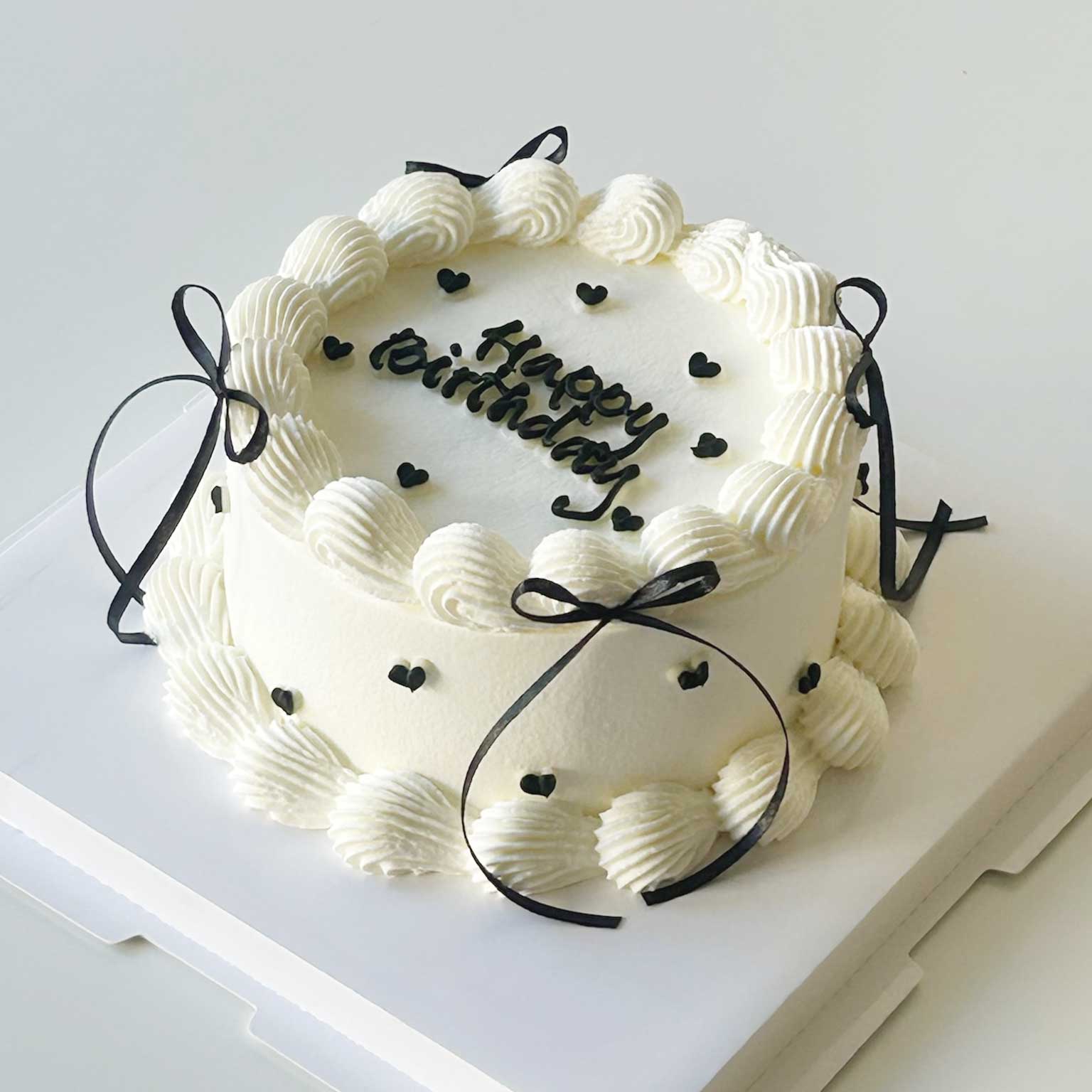 cute ribbon cake